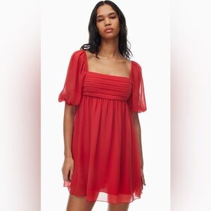 Wilfred Circus Dress in Barberry Red